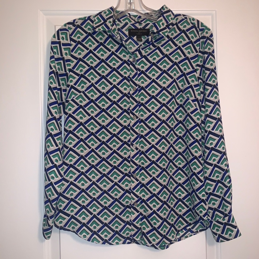 Banana Republic Factory Drapey Blouse Petite XSP